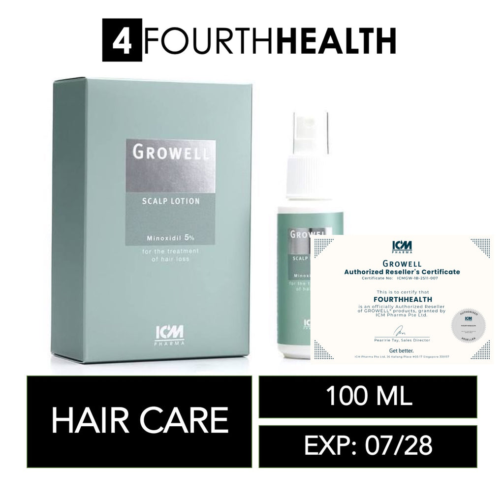 [EXP 08/27] Growell Scalp Lotion Minoxidil 5% 100ML - for the treatment of hair loss