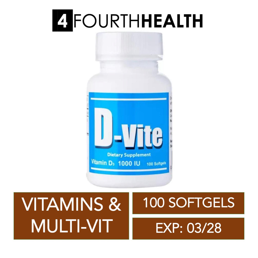 [EXP 03/28] D-Vite Vitamin D3 1000IU Multivitamin Dietary Supplement