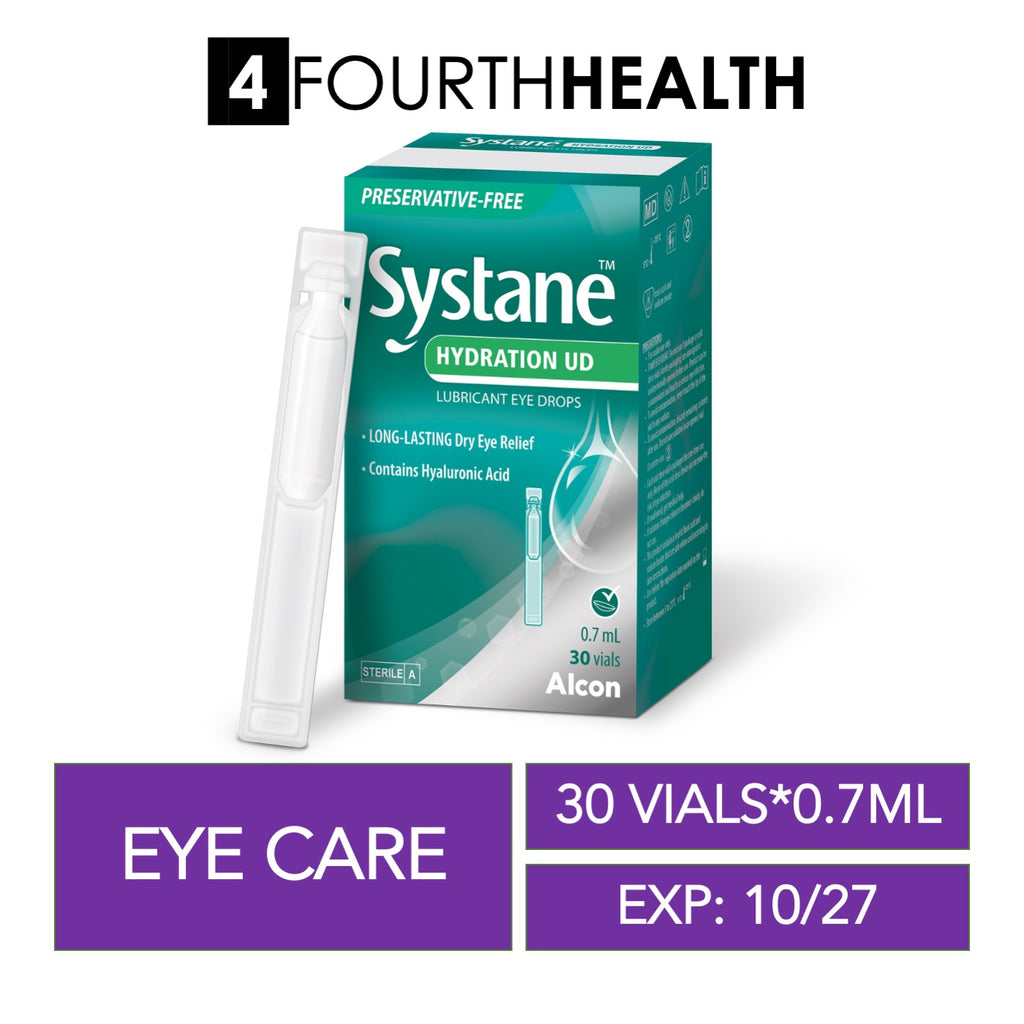 [EXP 10/27] Systane Lubricant Preservative-Free Eye Drops Hydration UD 30 x 0.7ml Vials