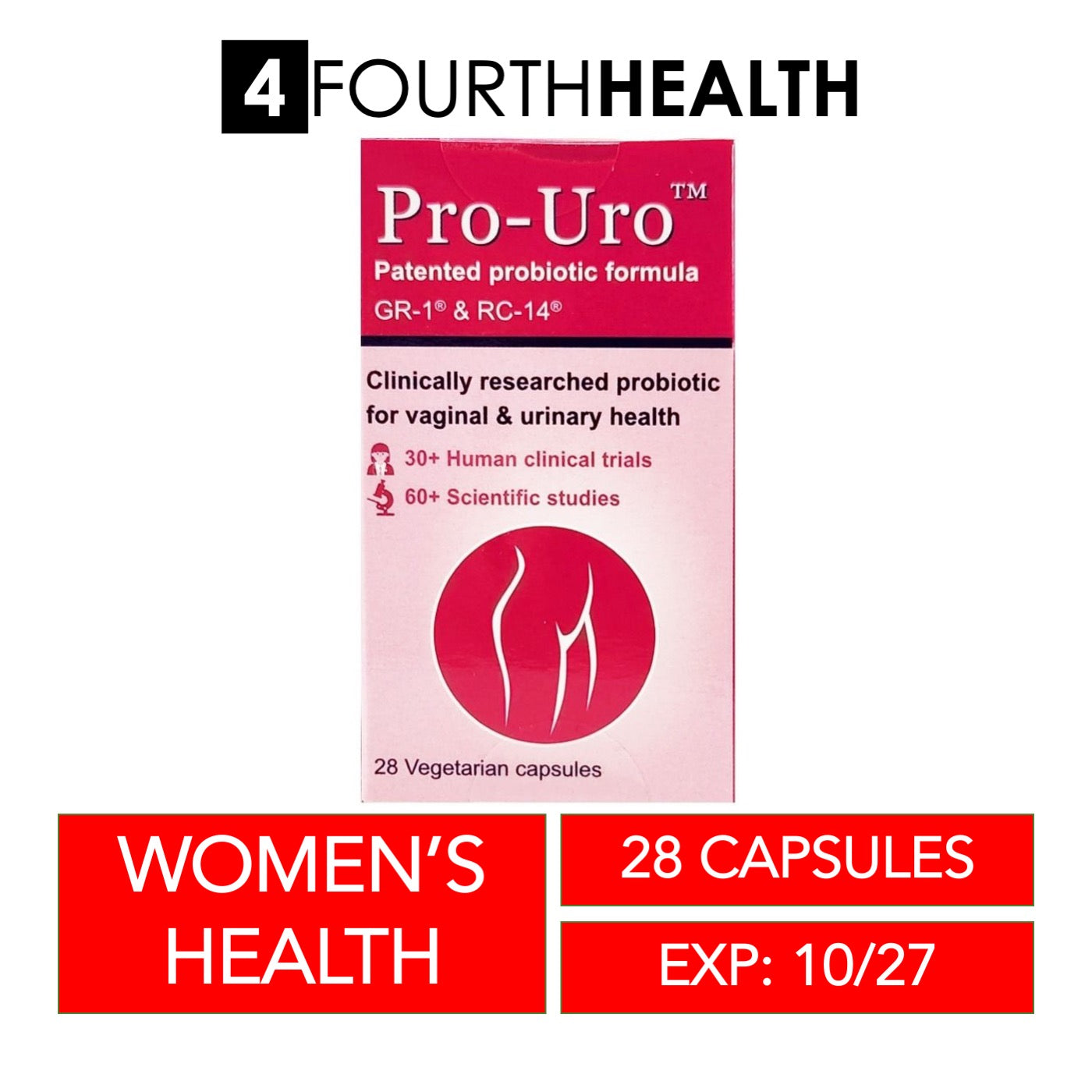 [EXP 10/27] Pro Uro Probiotics for Woman’s Health 28 Caps | Pro-Uro
