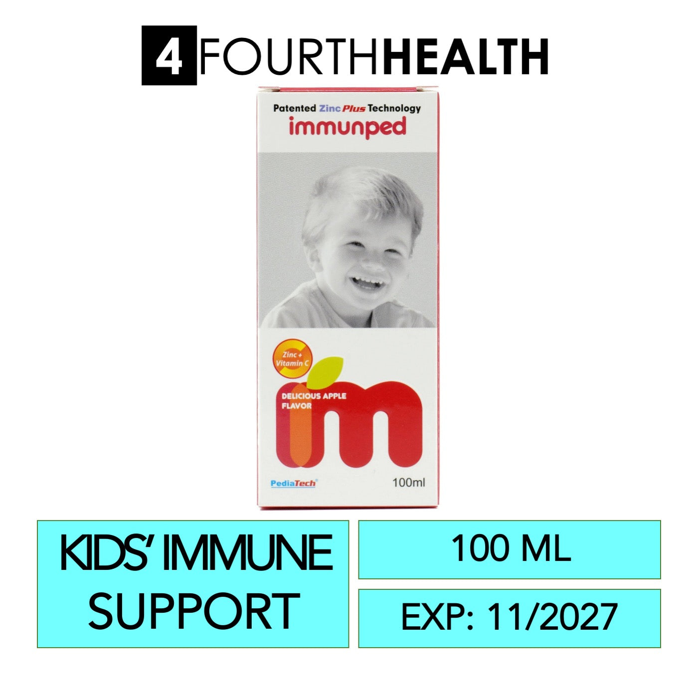 [EXP 11/27] Immunped 100ml | Vitamin C & Zinc for Children