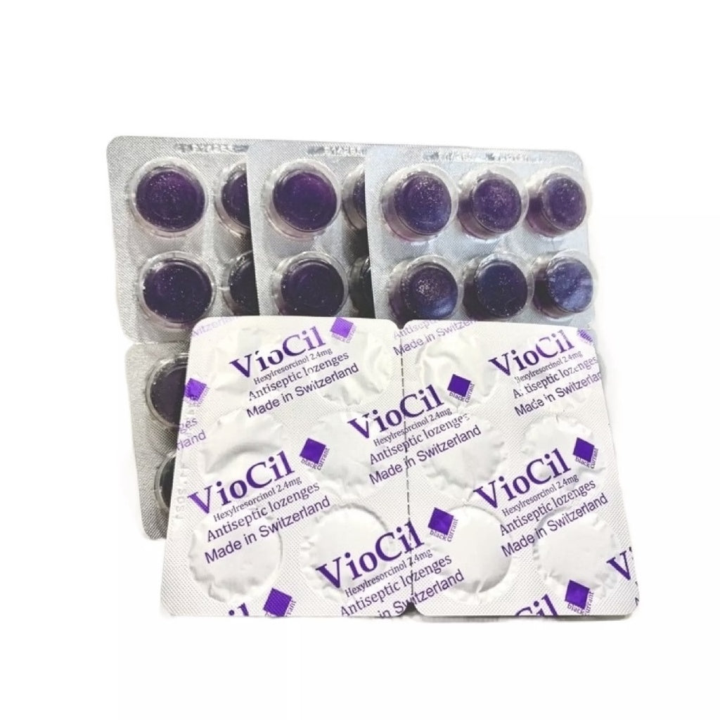 [EXP 04/27] Viocil Cough Antiseptic Lozenges Blackcurrent 24s