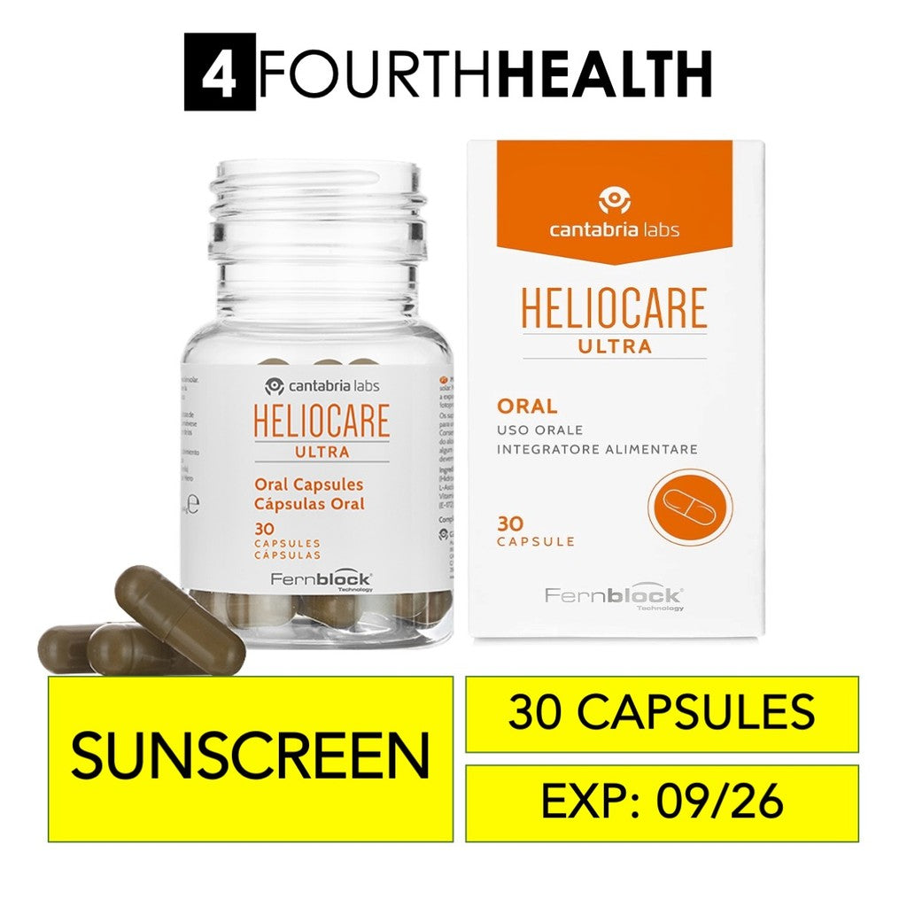 [EXP 09/26] Heliocare Ultra Oral Sunscreen Protection - 30 Capsules