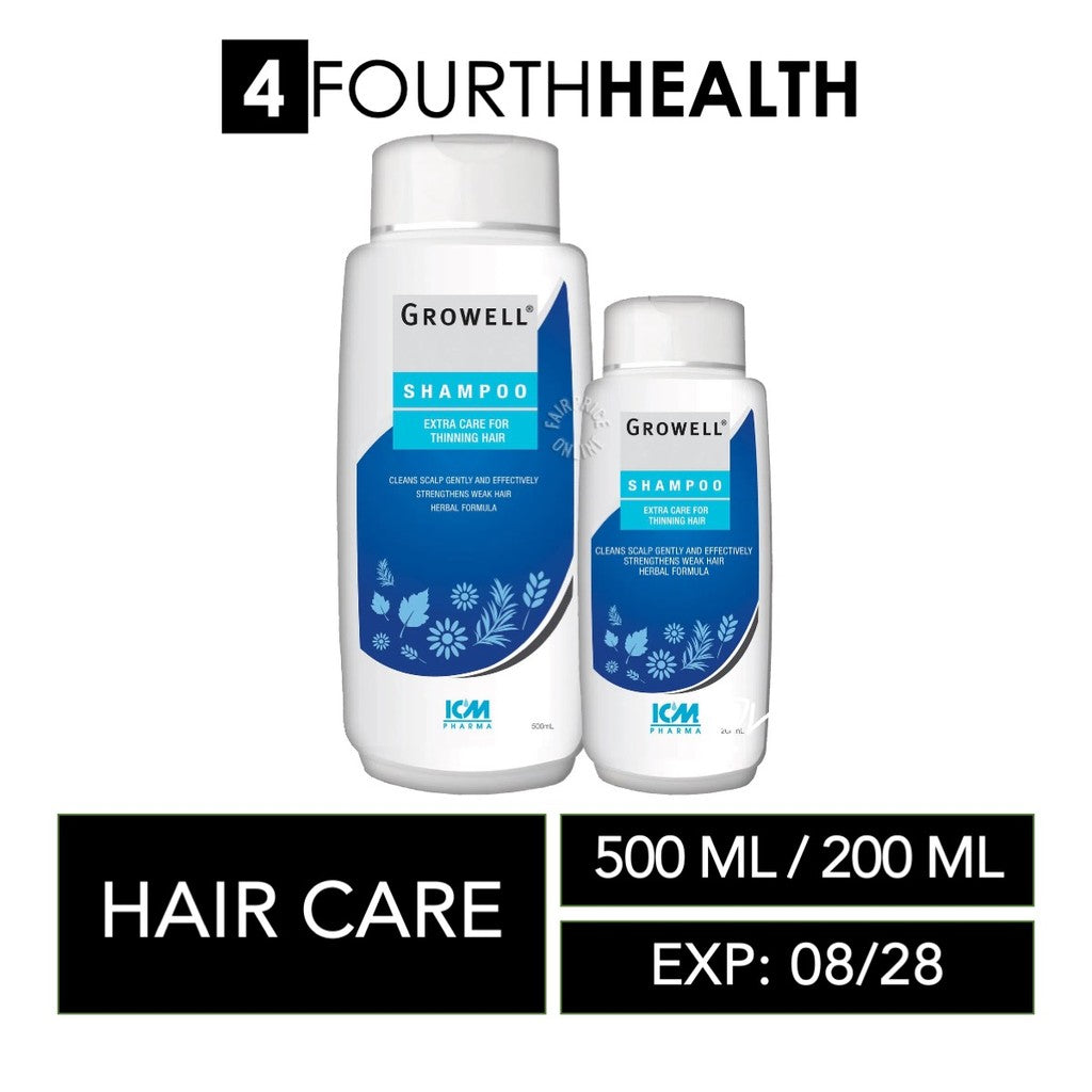 [EXP 08/28] Growell Shampoo 200ml / 500ml - Extra Care for Thinning Hair