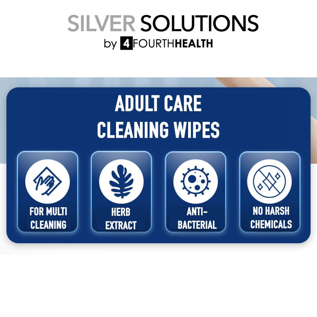 Antibacterial Adult Care Cleaning Wipes Wet Wipes | Large Size 18*20CM | Thickened & High Moisture