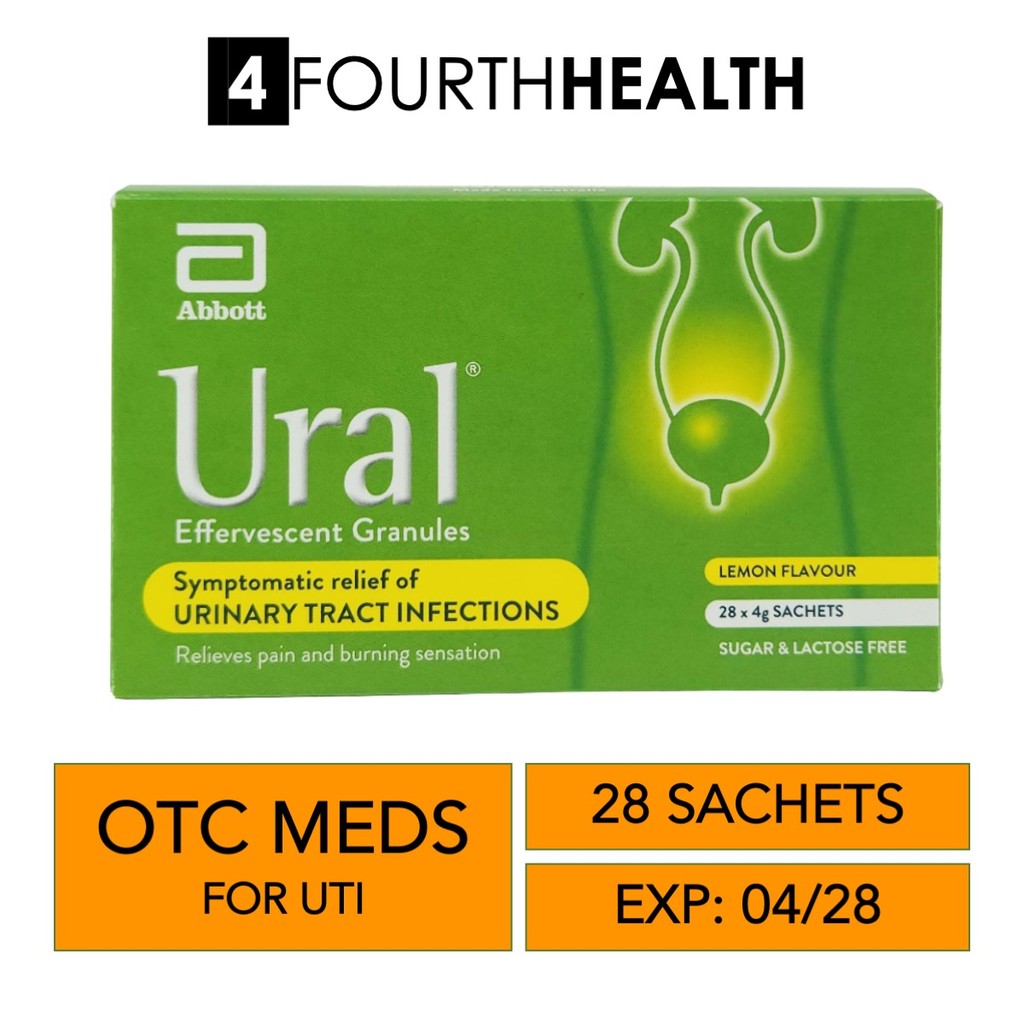 [EXP 06/28] Ural Effervescent Powders 28 sachets - relief from UTI symptoms