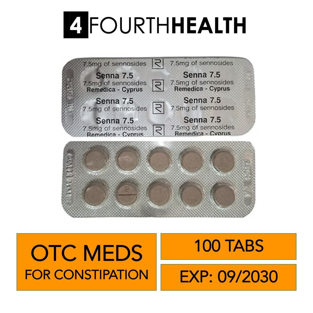 [EXP 09/30] Senna Remedica 7.5MG (100 TABS) | Natural Stimulant Laxative Tablets