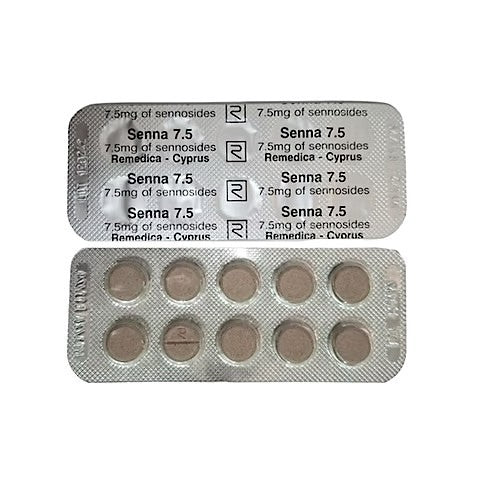 [EXP 09/30] Senna Remedica 7.5MG (100 TABS) | Natural Stimulant Laxative Tablets