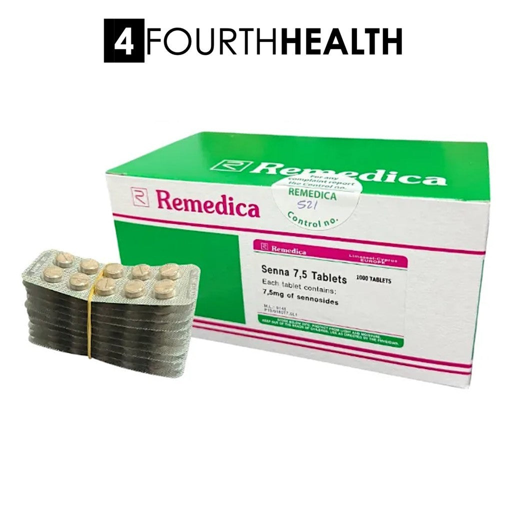 [EXP 09/30] Senna Remedica 7.5MG (100 TABS) | Natural Stimulant Laxative Tablets