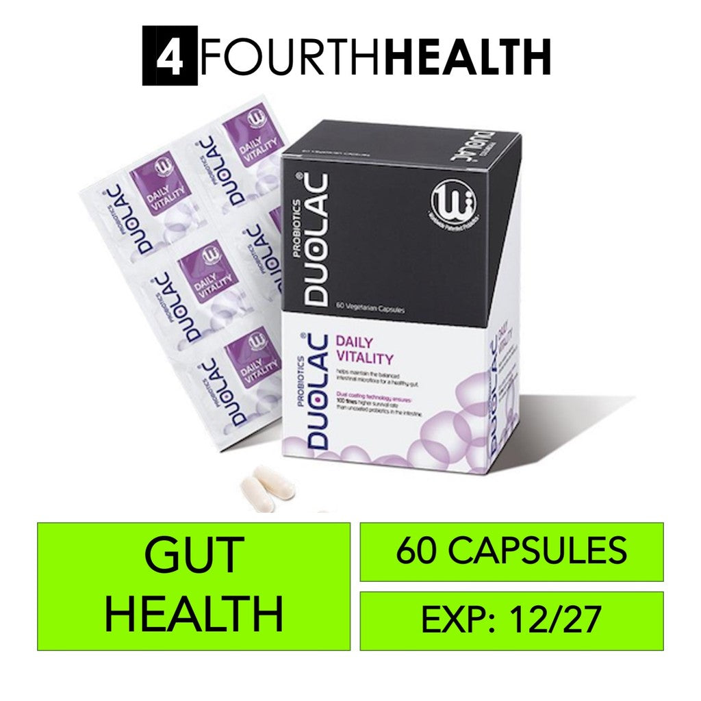 [EXP 12/27] Duolac Daily Vitality Probiotic - 60 Vegetarian Capsules