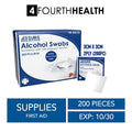[EXP 10/30] Assure Alcohol Swabs (Sterile, 70% Isopropyl Alcohol) | 200PC/BOX