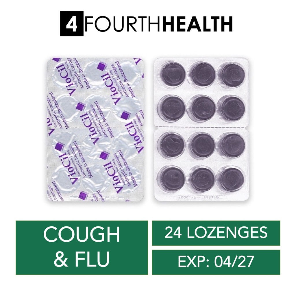 [EXP 04/27] Viocil Cough Antiseptic Lozenges Blackcurrent 24s