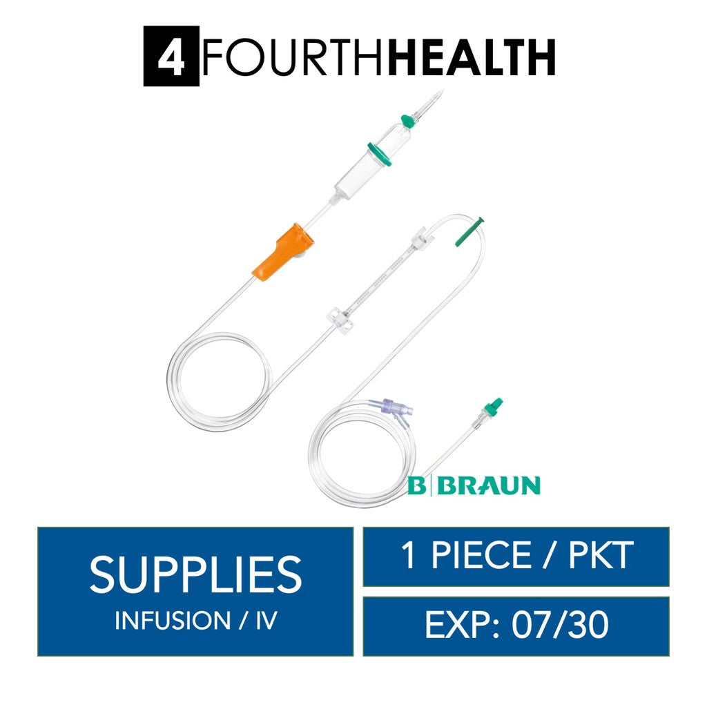 [EXP 07/30] BBraun Infusomat Space Line (250cm) | PVC IV Administration Set – Infusion Pump Tubing
