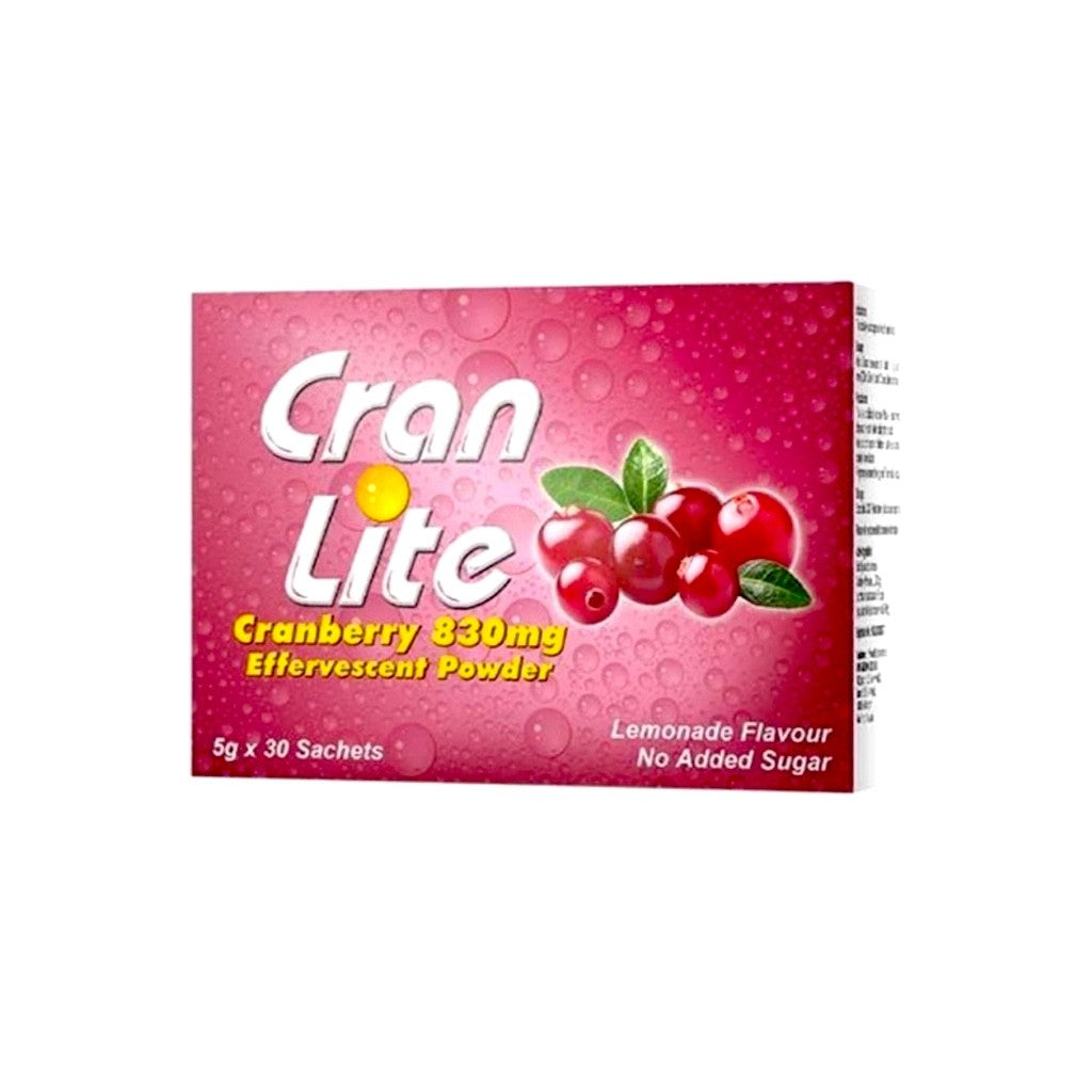 [EXP 10/27] CranLite Cranberry 830mg Effervescent Powder | Cran Lite | No Sugar 5g x 30 Sach