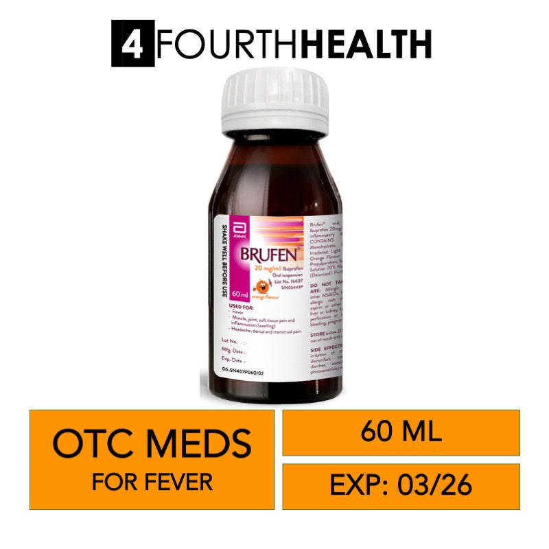 [EXP 03/26] Brufen Oral Suspension 60ml | 20mg/ml Ibuprofen