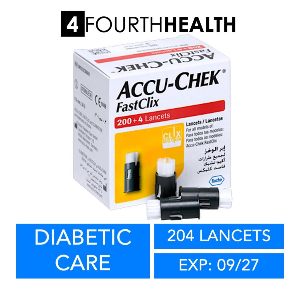 [EXP 09/27] Accuchek Accu-chek FastClix Lancets 102/204