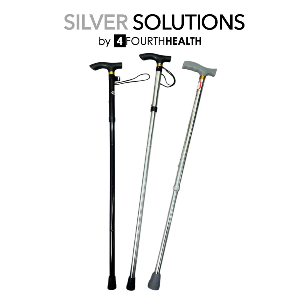 Basic Foldable Walking Stick Walking Cane | Adjustable Height | Walking Aid
