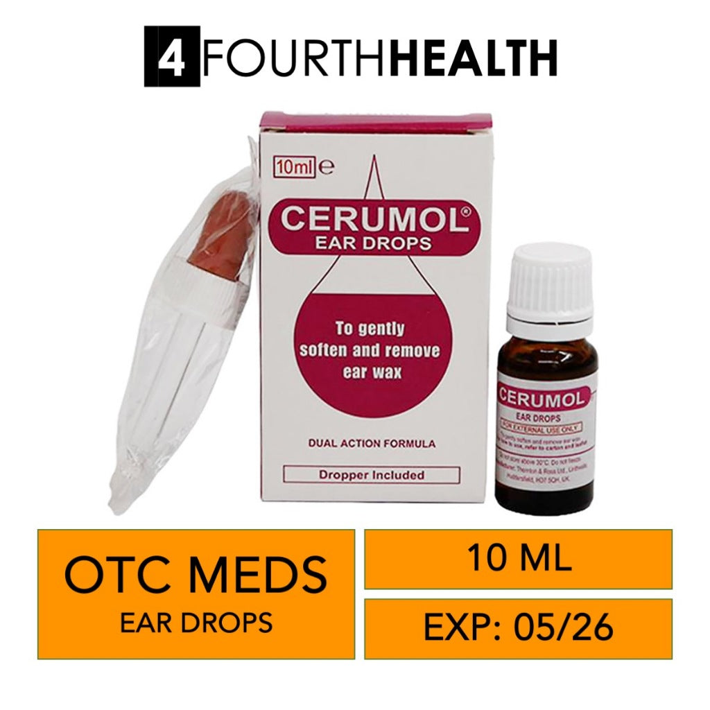 [EXP 05/26] Cerumol Ear Drops 10ml - Gently Soften and Remove Ear Wax