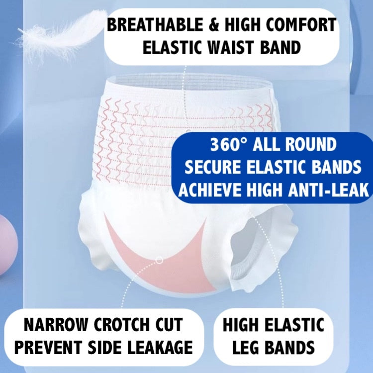 Adult Diapers Pull-Up Pants | Incontinence Pads (10pc/pkt) (4 sizes)
