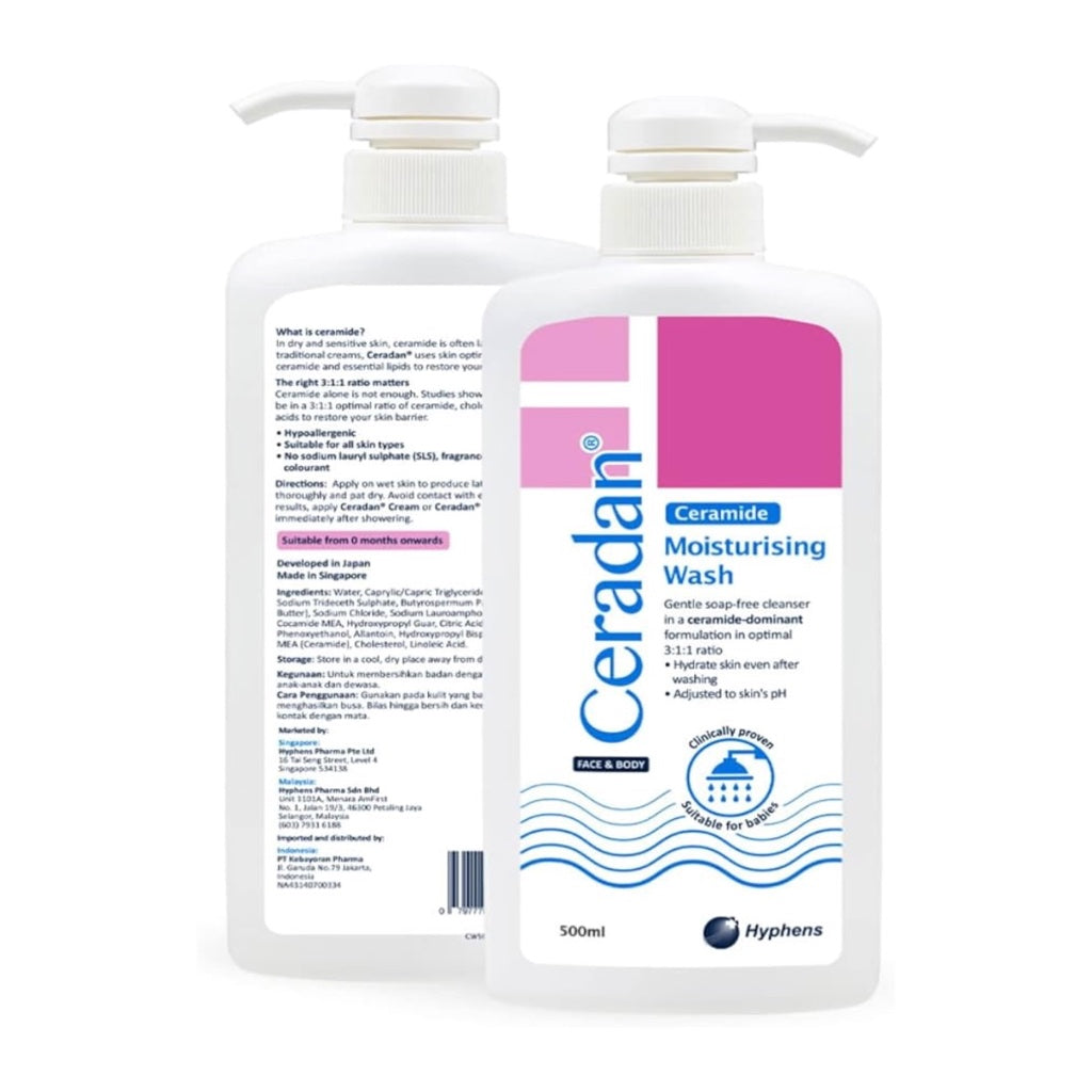 [EXP 01/29] Ceradan Ceramide Moisturising Wash 280ml - recommended for eczema prone, dry skin