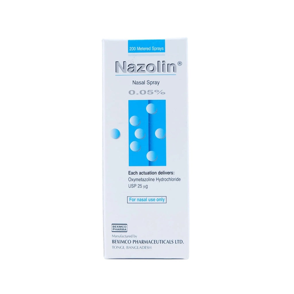 [EXP 10/27] Nazolin (Oxymetazoline HCL) 0.05% Nasal Spray | 200 doses