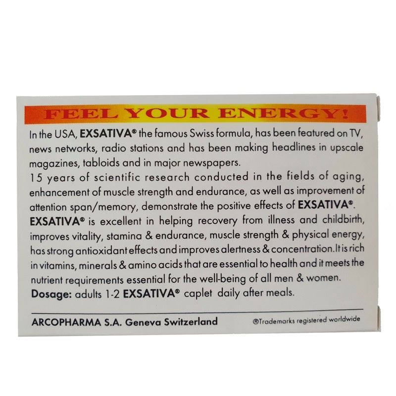 [EXP 12/28] Exsativa - Energizing Dietary Supplement for Healthy libido and Testosterone levels