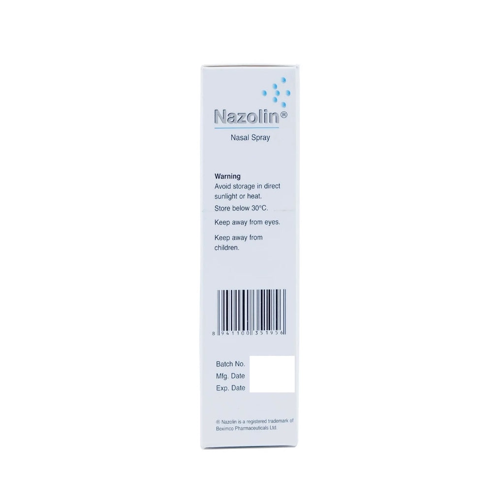 [EXP 10/27] Nazolin (Oxymetazoline HCL) 0.05% Nasal Spray | 200 doses