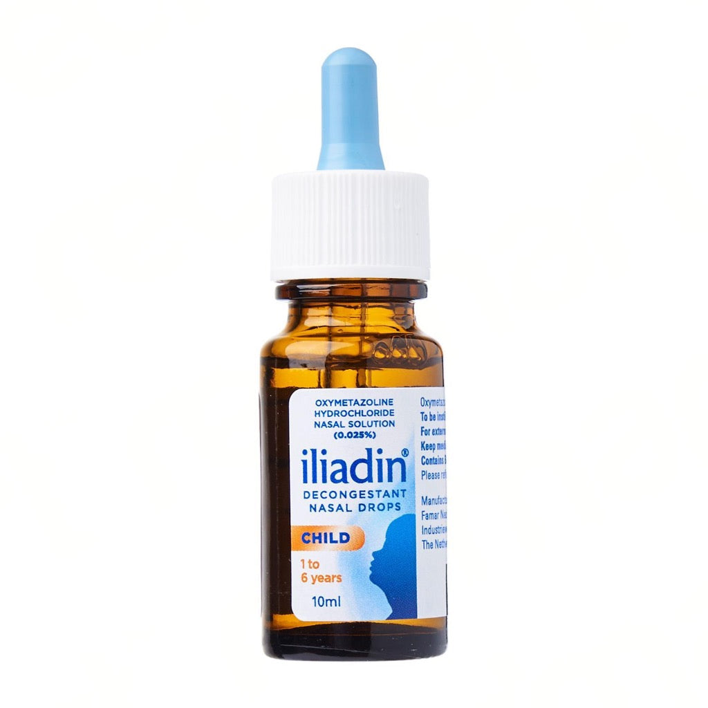 [EXP 09/26] Iliadin Child (1-6yrs) Decongestant Nasal Drops 0.025%, 10ml