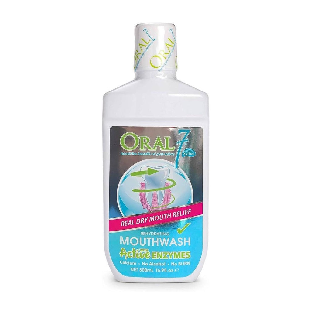 [EXP 02/28] Oral 7 Moisturising Mouth Wash 500ml - Rehydrating Active Enzymes