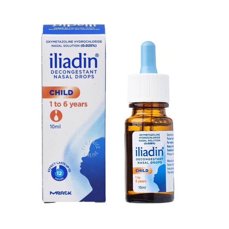 [EXP 09/26] Iliadin Child (1-6yrs) Decongestant Nasal Drops 0.025%, 10ml