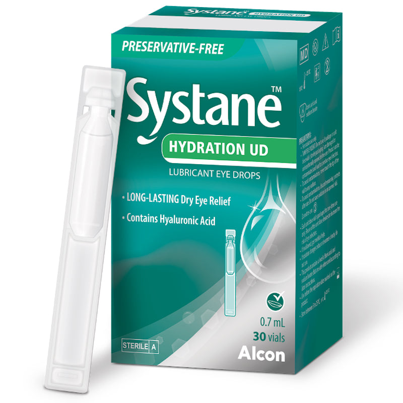 [EXP 04/27] Systane Lubricant Preservative-Free Eye Drops Hydration UD 30 x 0.7ml Vials