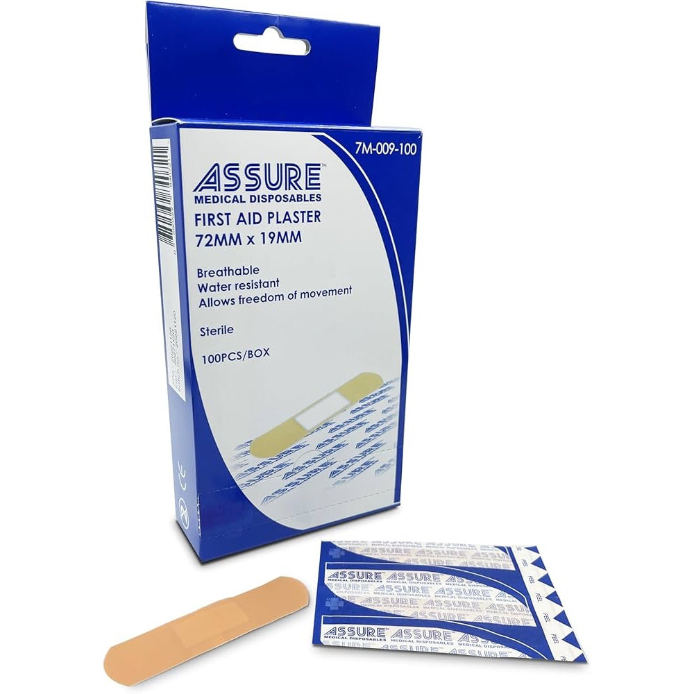 Assure First Aid Plasters 100pc (Exp Aug 2026)