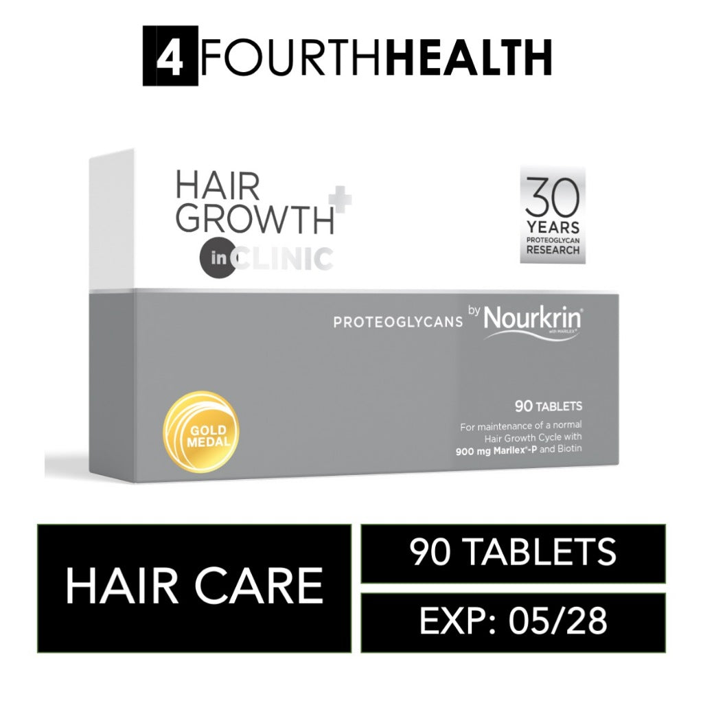 [EXP 08/28] Nourkrin Hair Growth+ inCLINIC 90 Tabs | Hair Growth Supplement