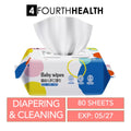 [EXP 05/27] Pure Water Baby Wet Wipes 80 Sheets 15*20CM | Thick & Soft